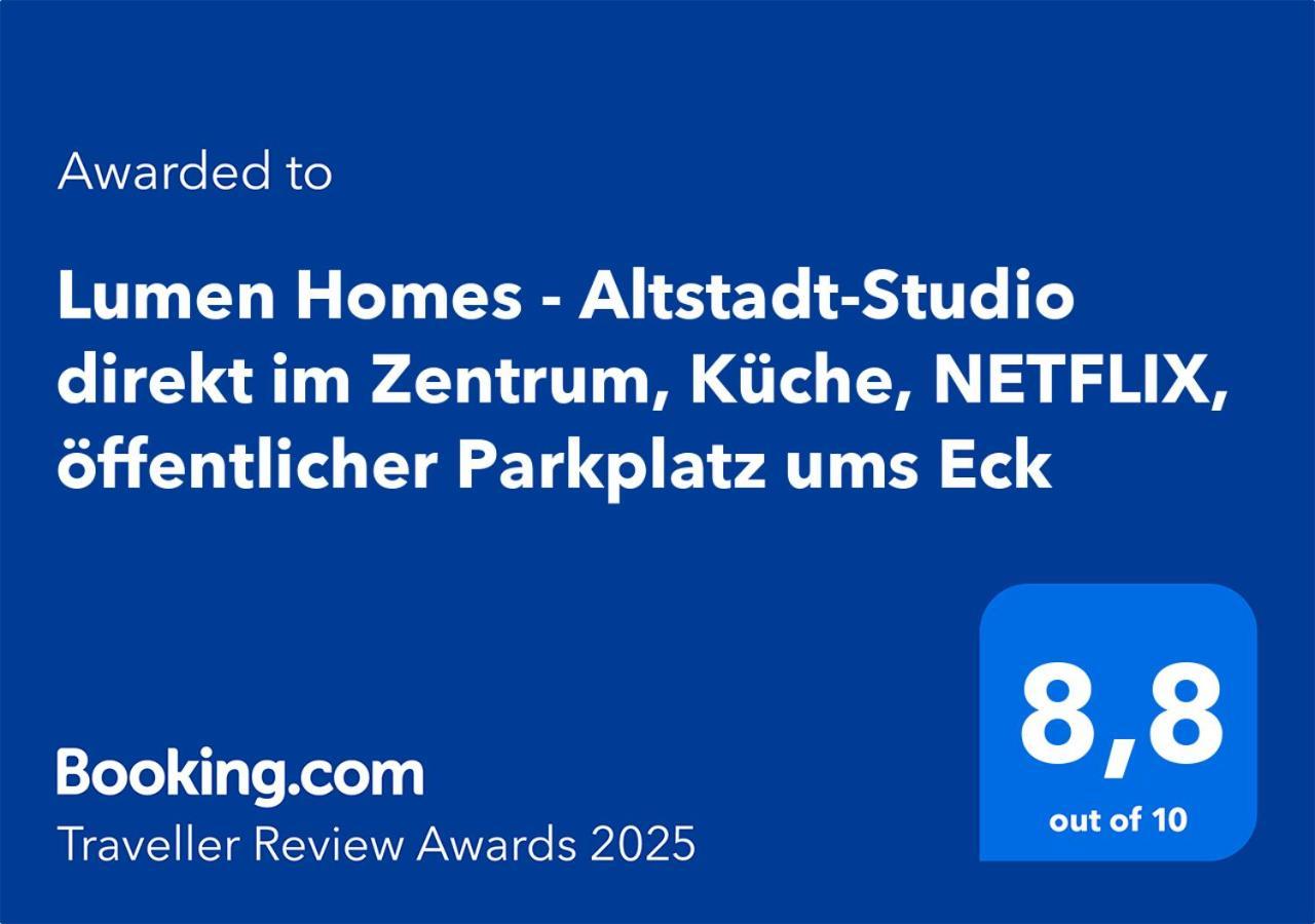 Lumen Homes - Altstadt-Studio Direkt Im Zentrum, Kueche, Netflix, Oeffentlicher Parkplatz Ums Eck Ingolstadt Exterior foto